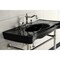 Fauceture VPB136K6ST Imperial Console Sink Basin W/Stainless Steel Leg, Blk/Nkl VPB136K6ST - alternate 4